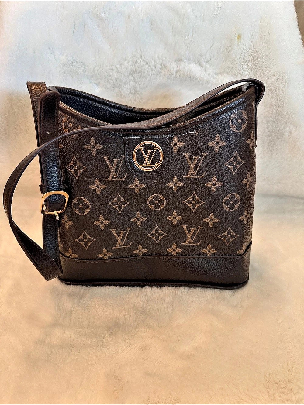 Source Unknown Monogram Crossbody in Brown